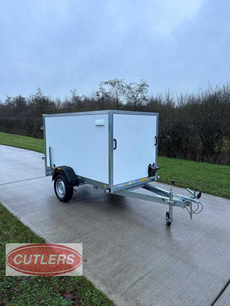 Debon C220 box trailer for sale UK single axle unbraked enclosed trailer drawbar