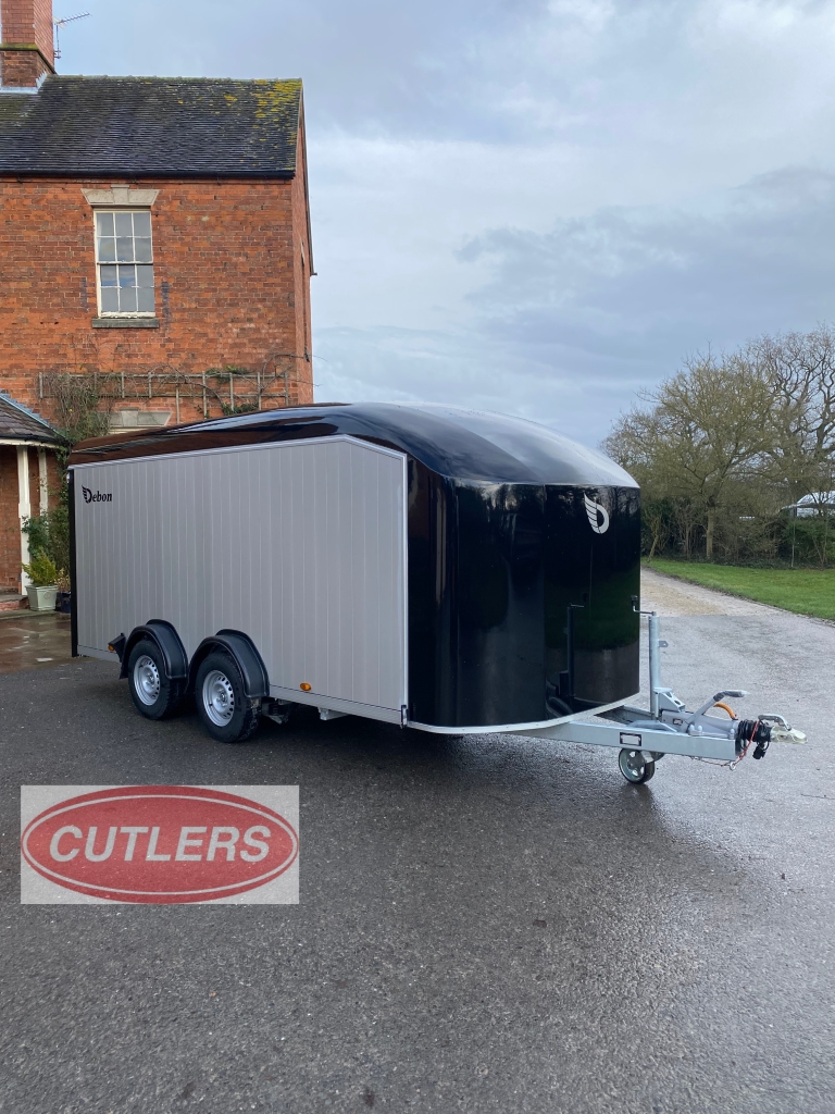 Debon C900 box trailer for sale UK twin axle enclosed trailer with ramp door