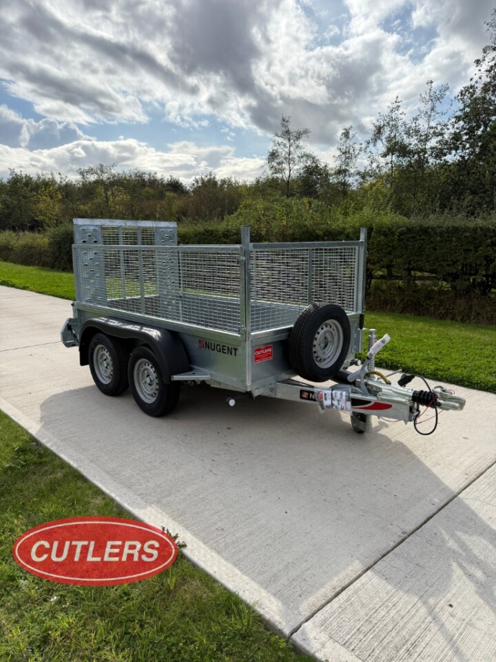 Nugent G2512-2 general purpose trailer for sale UK twin axle mesh sides ramp tailgate 2000kg