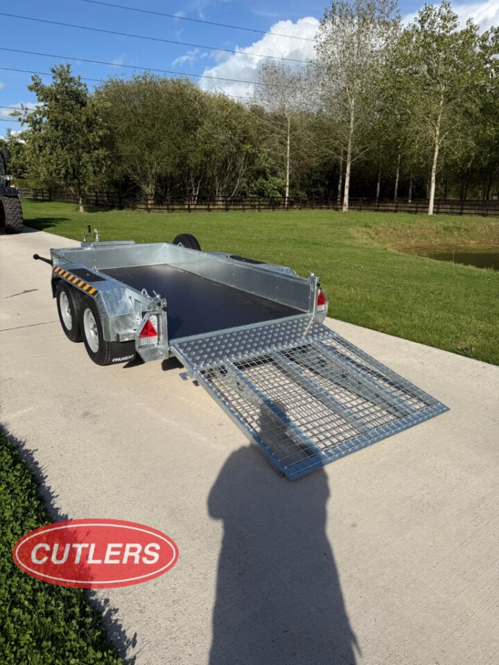 Nugent P2813S plant trailer mesh ramp tailgate loading angle heavy duty trailer UK